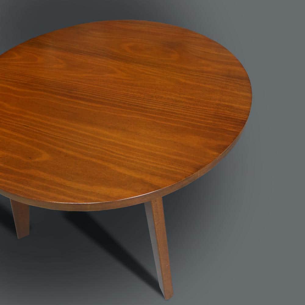 Genuine 24" Round Coffee Table with Solid American Gum - Sweet Oak