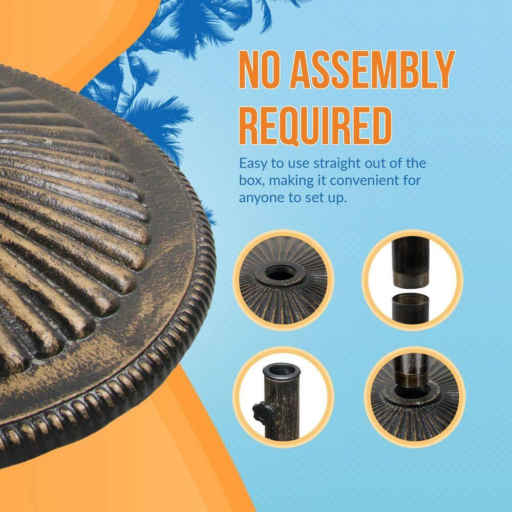 Blue Wave Products 50 Lb. Cast Iron Umbrella Base