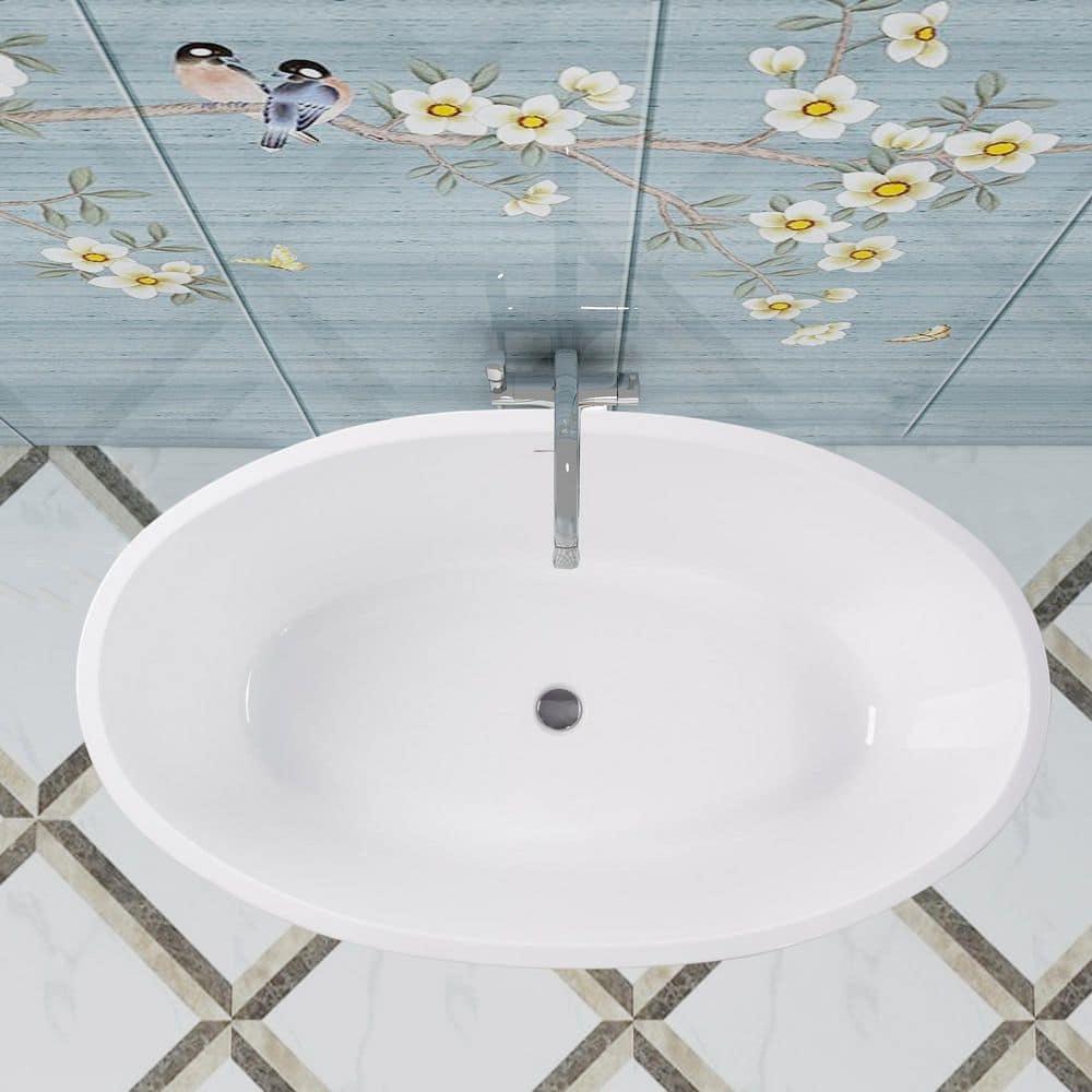 Freestanding Soaking Acrylic Bathtub