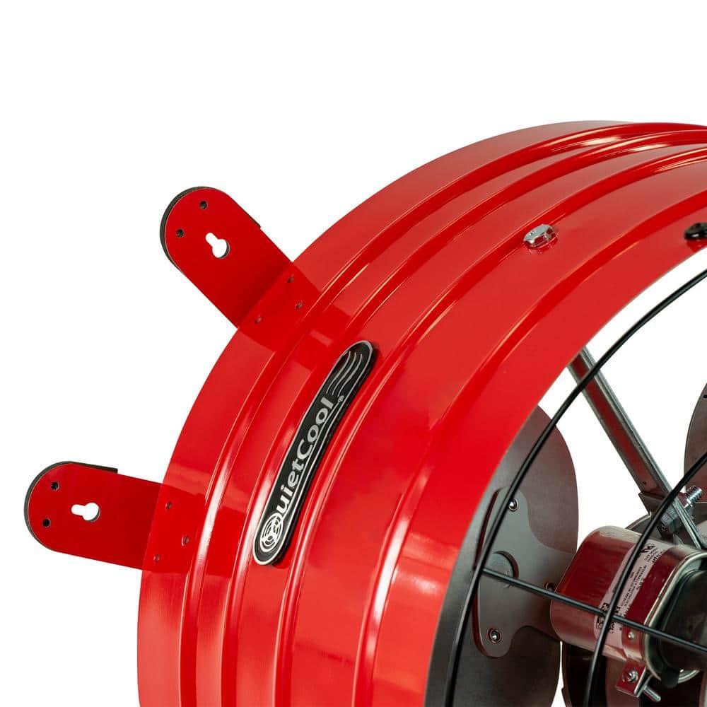 QuietCool AFG SMT PRO-3.0 Smart Attic Fan for Gable Vents - 2940 CFM - Smart App Control - Thermostat and Humidistat - 20ft Power Cord - Plug-and-play - Two Speed