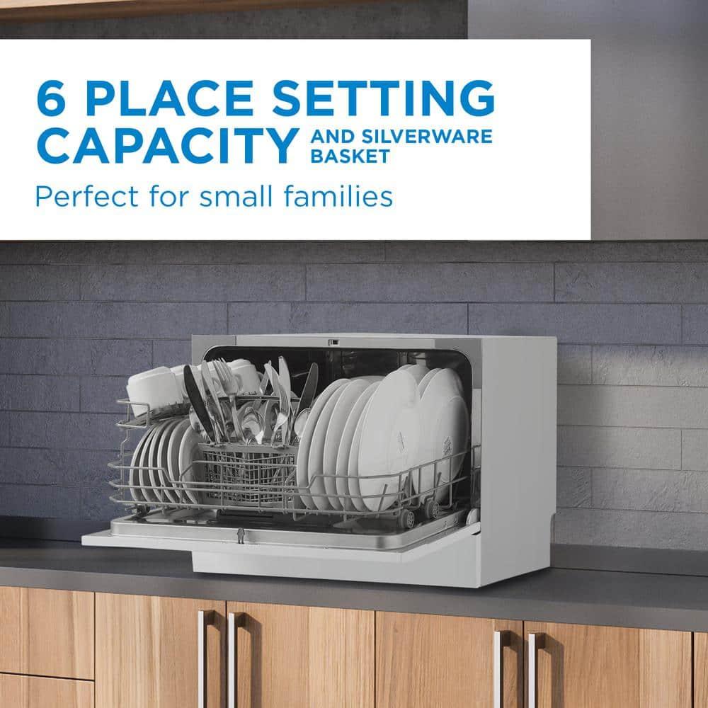 Danby DDW631SDB 6 Place Setting Countertop Dishwasher in Silver