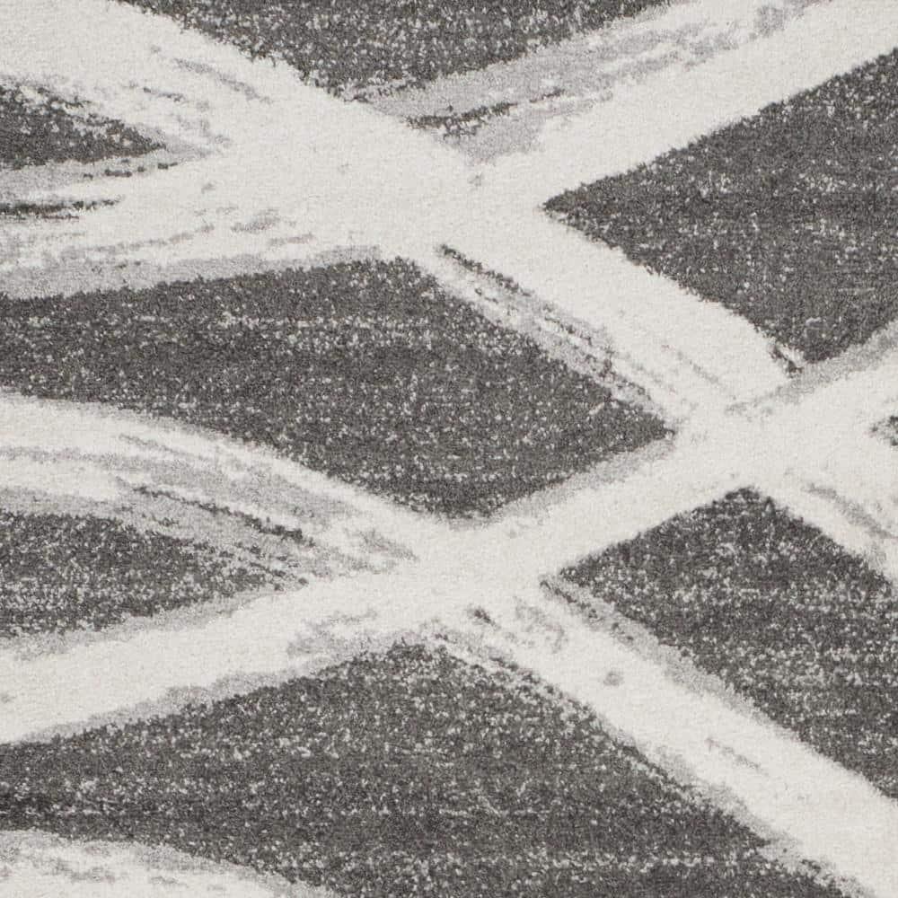 Adirondack ADR125 Machine Made Indoor Area Rug - Charcoal/Ivory - 9'x12' - Safavieh