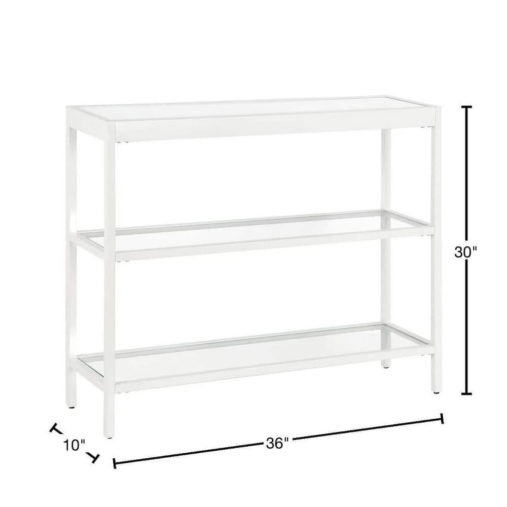 36" White Console Table - Henn&Hart