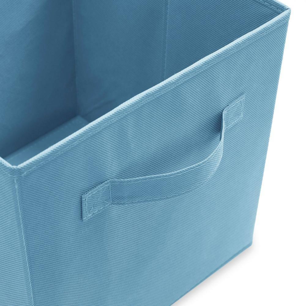 Casafield 10.5" L x 10.5" W x 11" H Collapsible Fabric Cube Storage Bins (Set of 6)