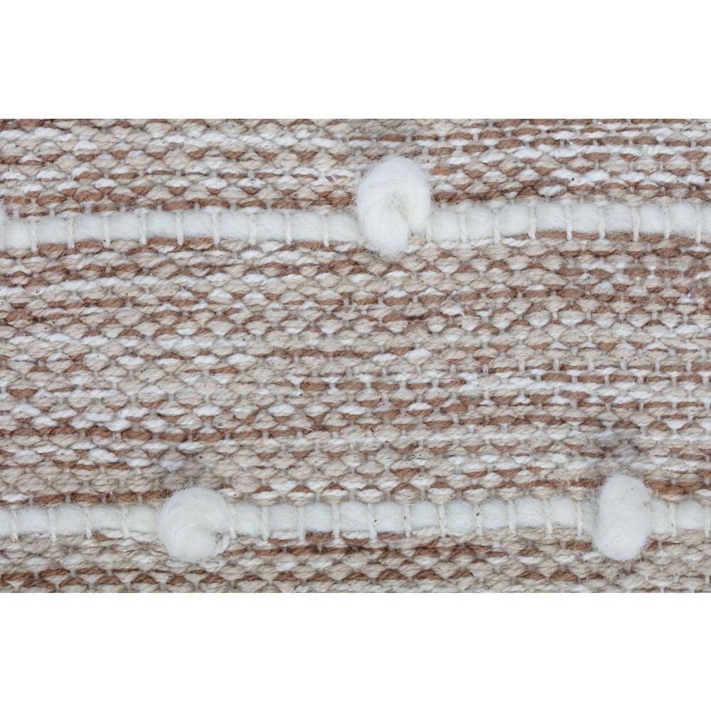Penelope Pouf Ottoman Brown/Ivory - Anji Mountain: Cotton Blend, No Assembly, Fair Trade Certified