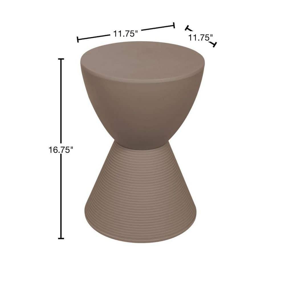 LeisureMod Boyd Modern Round Plastic Side Table