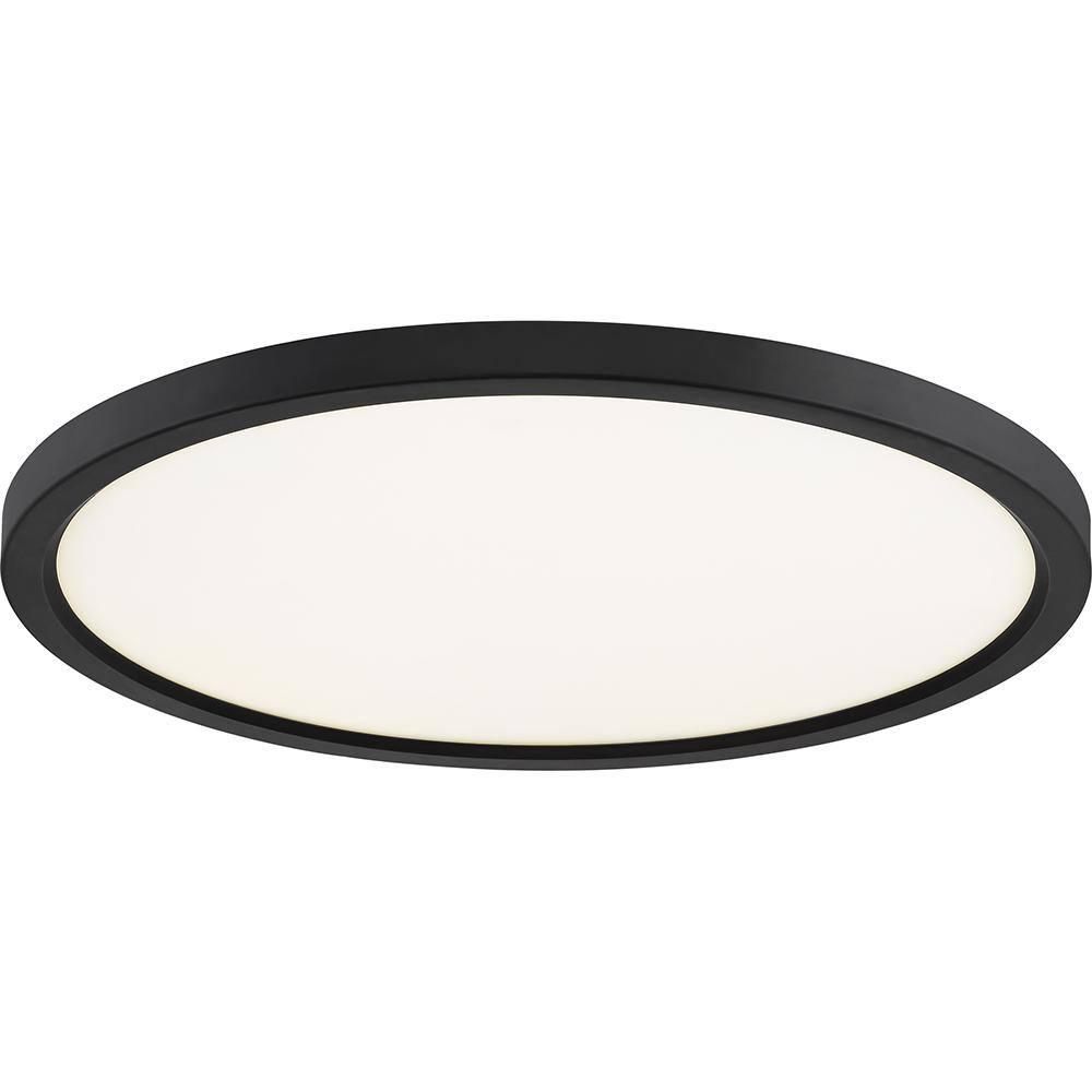 Quoizel Lighting Outskirts 1 - Light Flush Mount in  Oil Rubbed Bronze