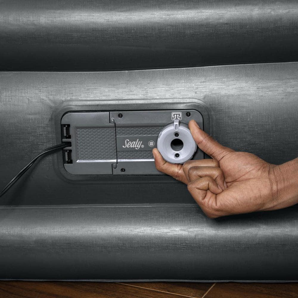 Bestway Sealy Tritech Inflatable Air Mattress Bed Queen 20" with Built-In AC Pump & Bag