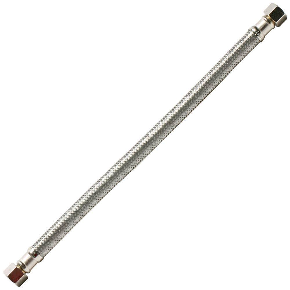 Fluidmaster B6F16 Braided Stainless Steel Faucet Connector 16"