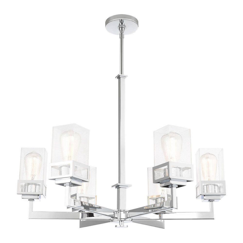 Livex Lighting Harding 6 - Light Chandelier in  Polished Chrome