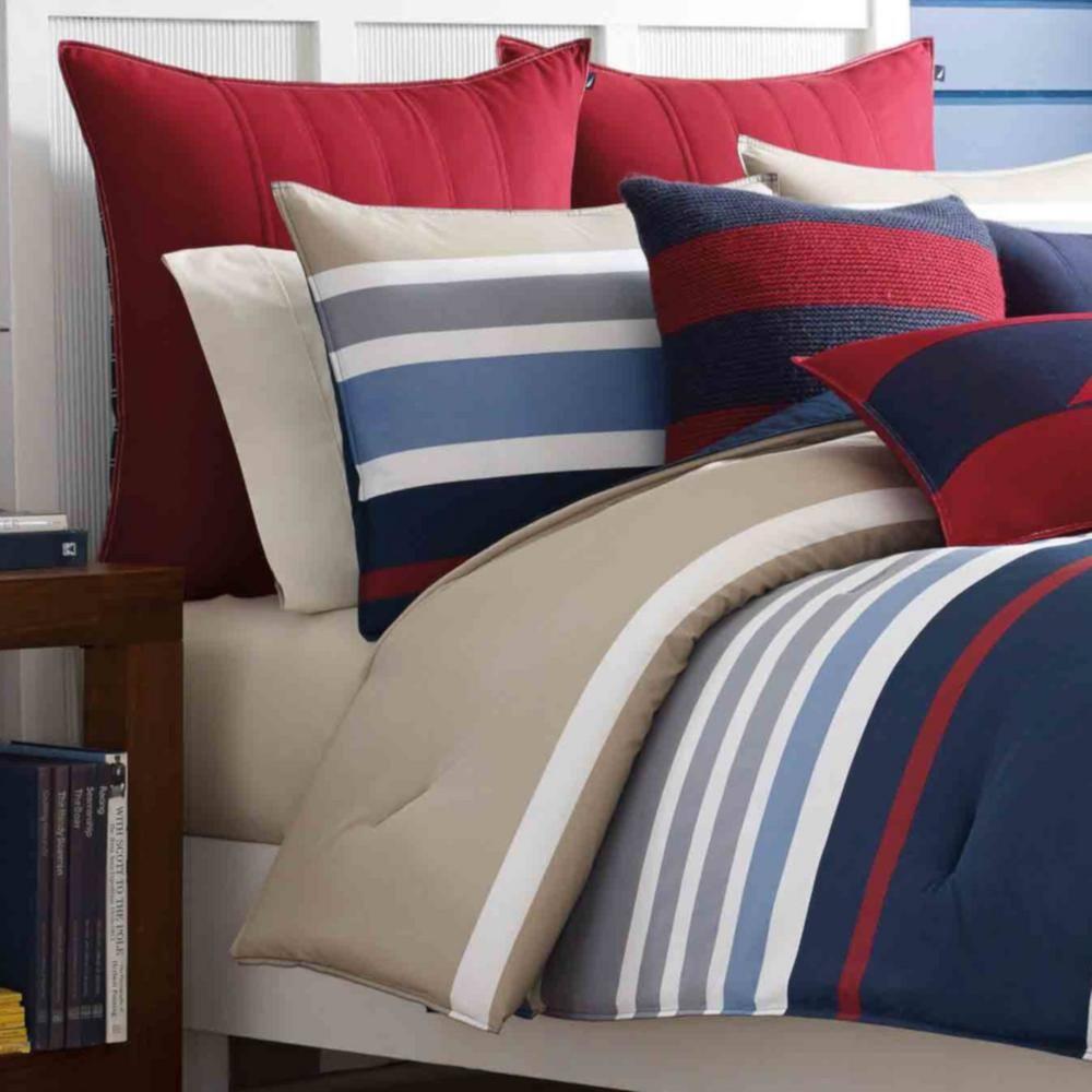 Nautica Nautica Bradford Cotton Navy Duvet Cover Set