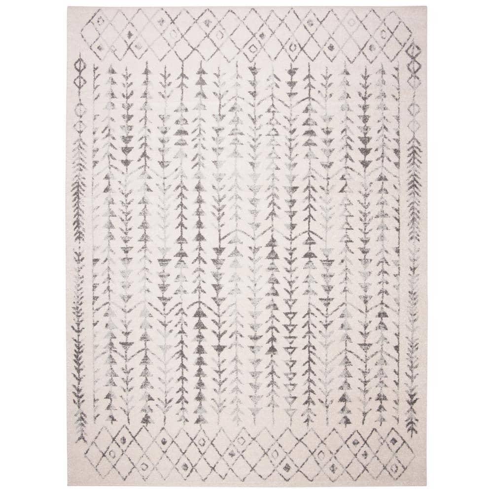 Tulum TUL262 Power Loomed Area Rug - Ivory/Grey - 8'x10' - Safavieh.