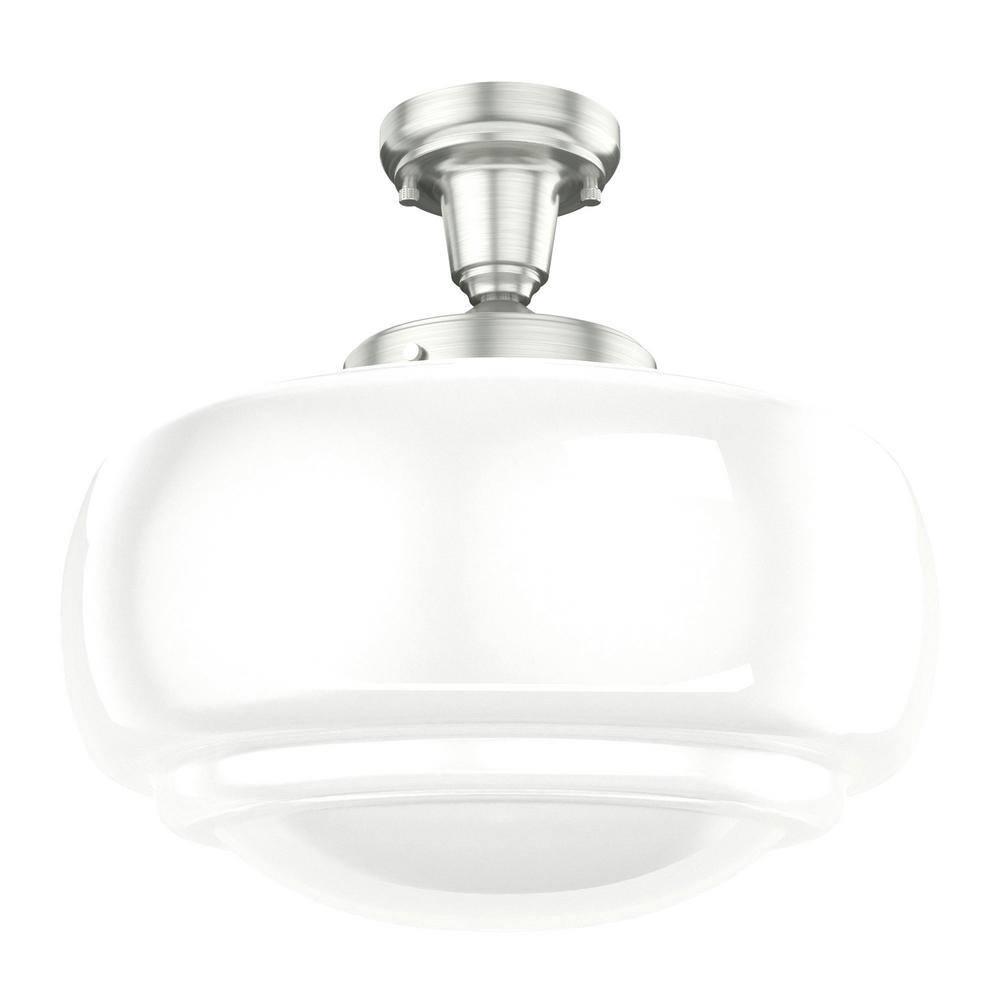 Saddle Creek 1 - Light Single Schoolhouse Pendant with Glass