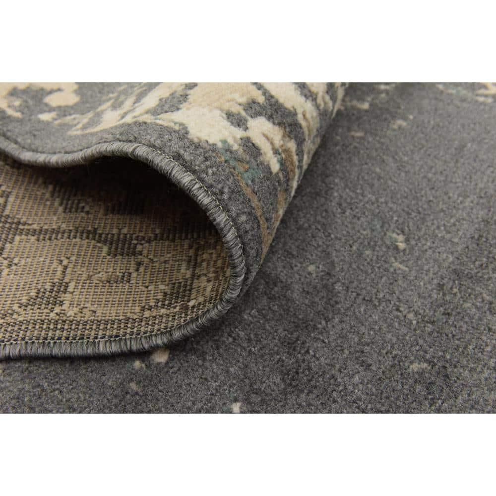 Unique Loom Tuareg Collection Area Rug - Mirage (9'  x 12' 2" Rectangle Gray/Beige)