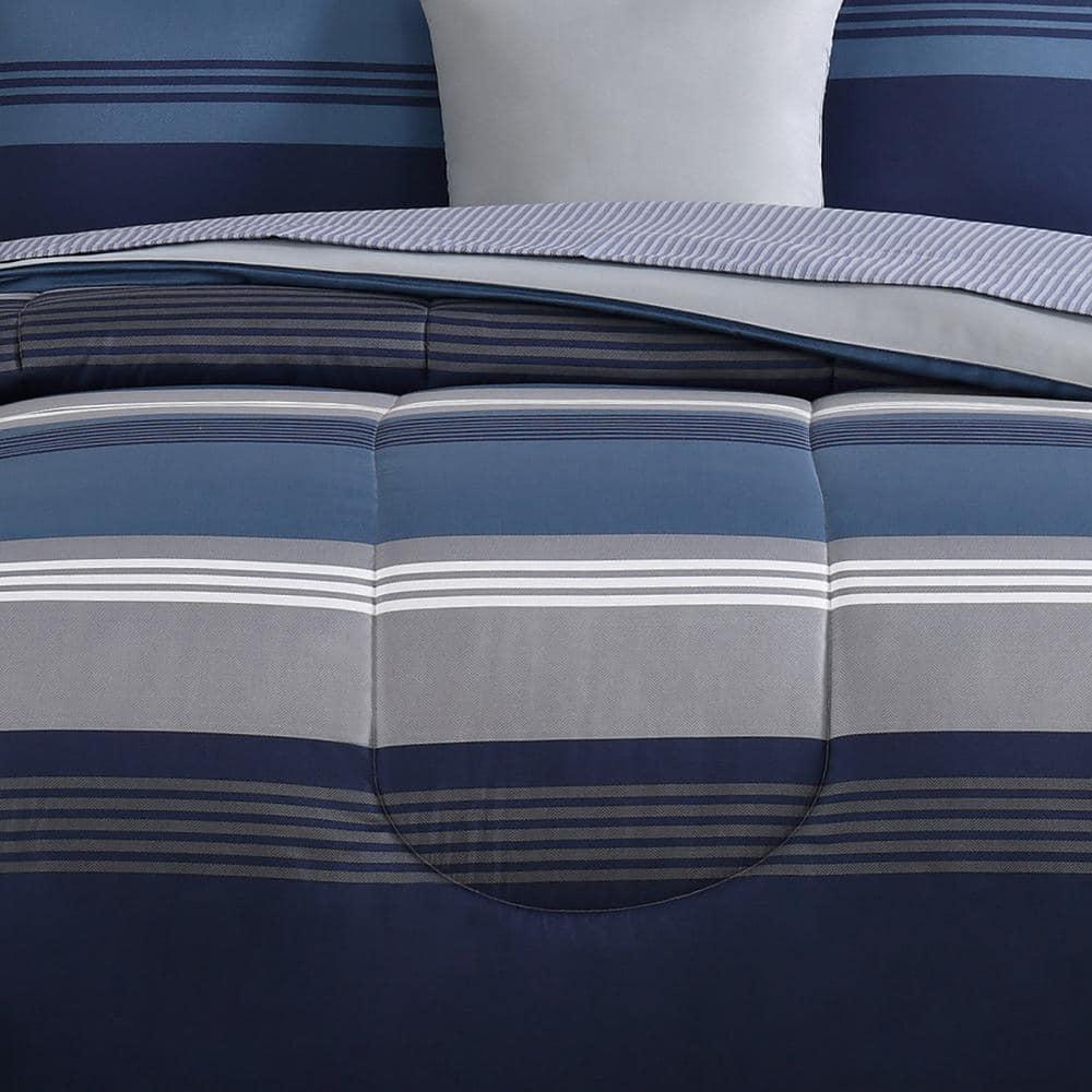 Style 212 Style 212 Carlyle Polyester Channel Striped Comforter Set