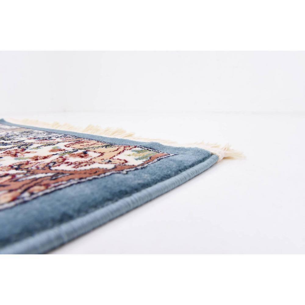 Unique Loom Narenj Birmingham Area Rug ,Blue ,3'x13'