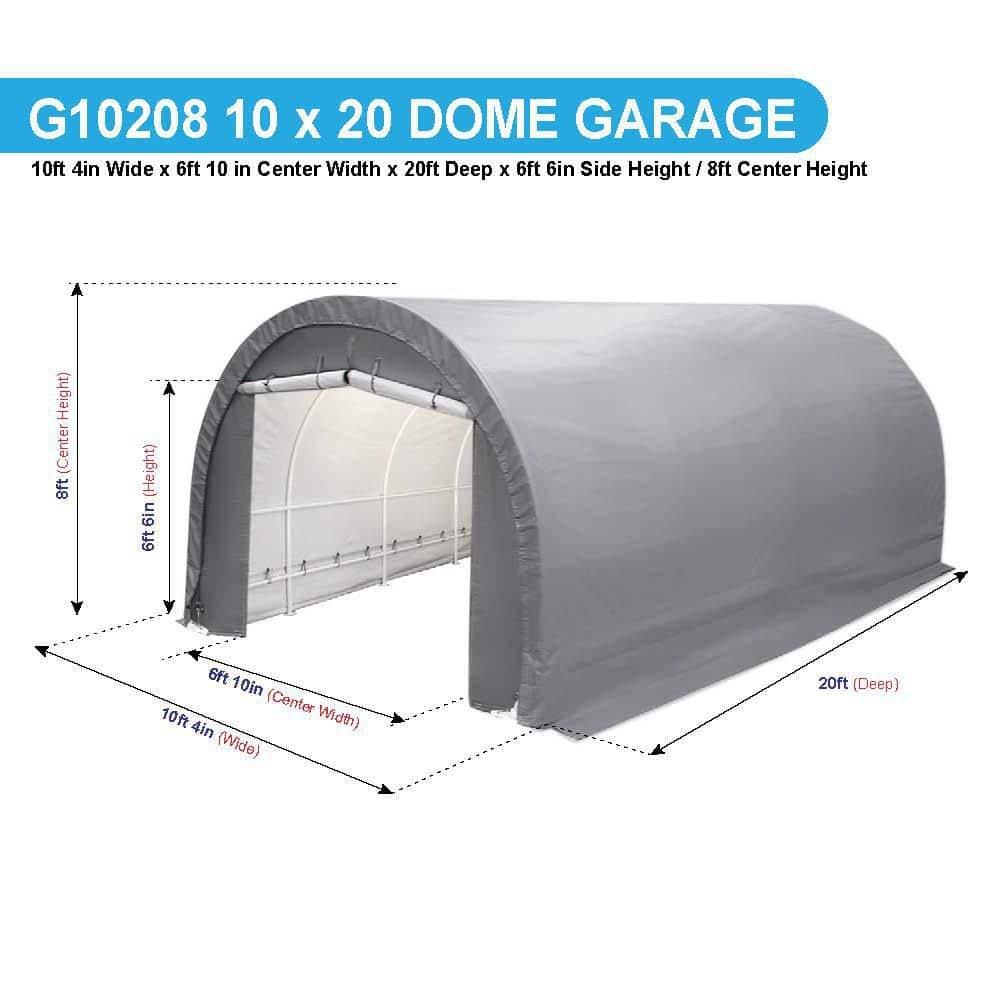 King Canopy Dome 10' W x 20' D Garage