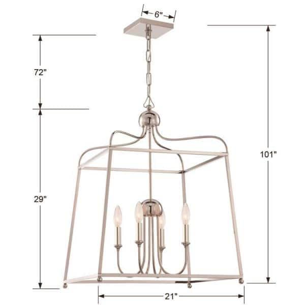 Crystorama Lighting - Four Light Chandelier - Chandelier - Sylvan - Four Light
