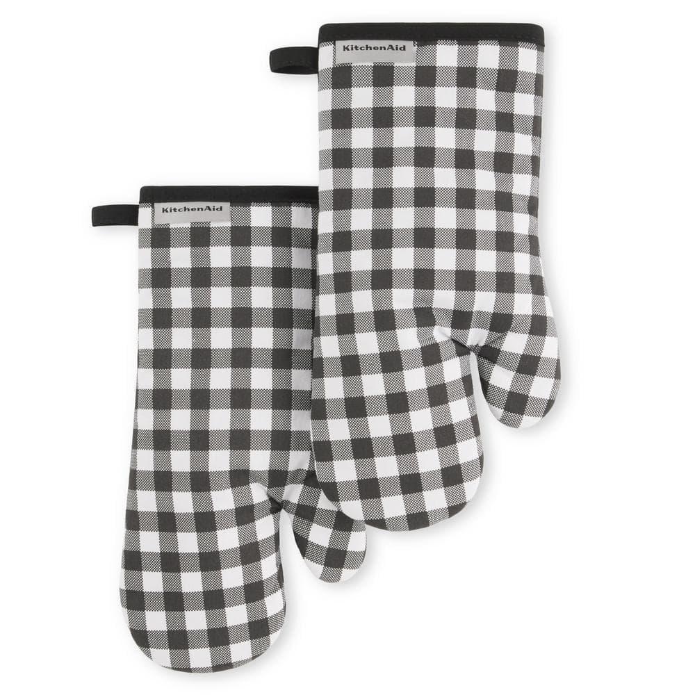 KitchenAid® KitchenAid Gingham Oven Mitt 2-Pack Set, 7" x 13" (Set of 2)