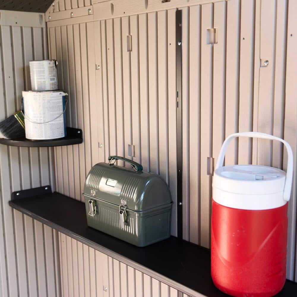 Lifetime Lifetime 10 Ft. x 8 Ft. High-Density Polyethylene (Plastic) Outdoor Storage Shed with Steel-Reinforced Construction