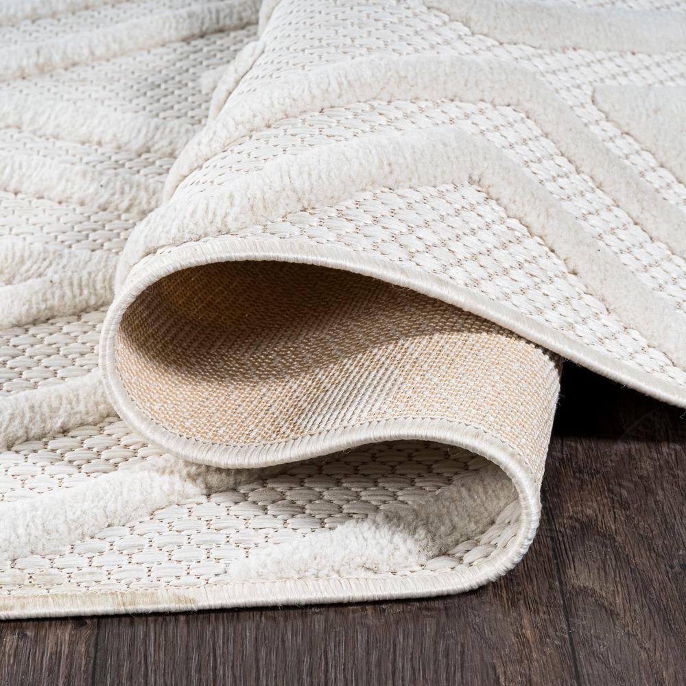 3'x5' Balansat Moroccan Diamond Indoor/Outdoor Area Rug, Ivory - JONATHAN Y