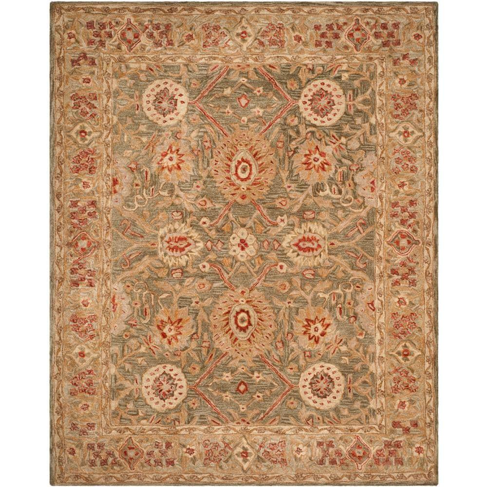 Anatolia AN516 Hand Tufted Indoor Area Rug - Brown/Ivory - 8'x10' - Safavieh