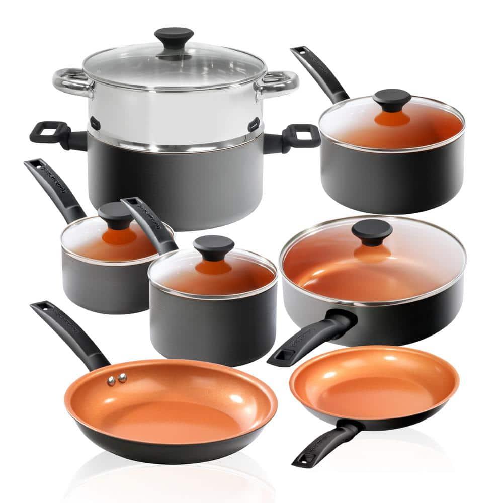 Gotham Steel Gotham Steel Pro Premier Hard Anodized 13 Piece Nonstick Cookware Set
