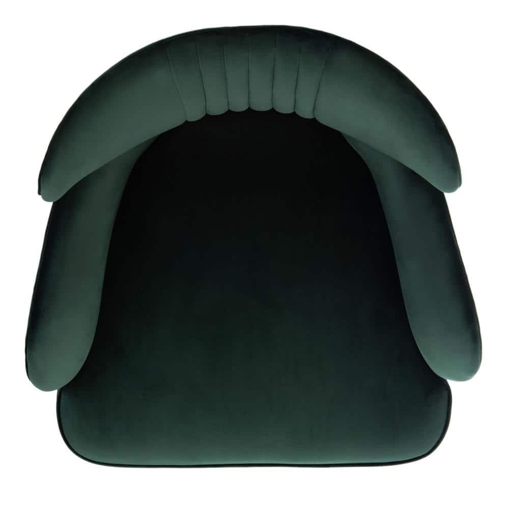 Blair Wingback Accent Chair - ACH4504 - Forest Green/Gold - Safavieh