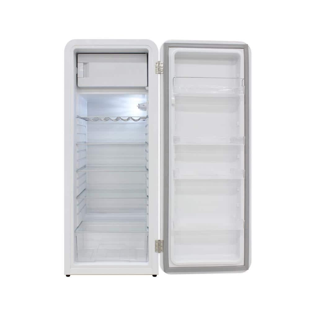 Brama 9.9-cu ft Counter-Depth Top-Freezer Refrigerator ( White )