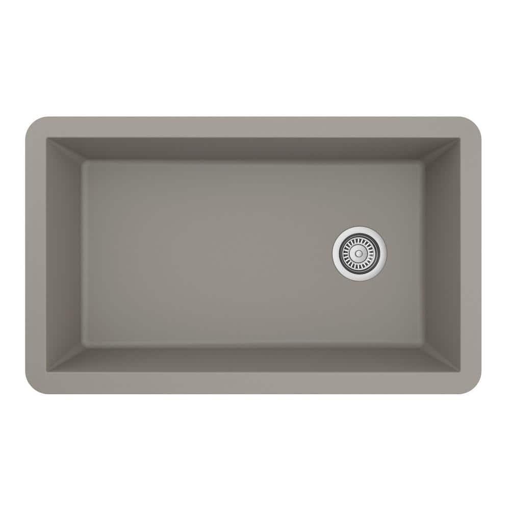 Karran Undermount Quartz Composite 31-3/4'' X 19-1/4'' Single Bowl Kitchen Sink