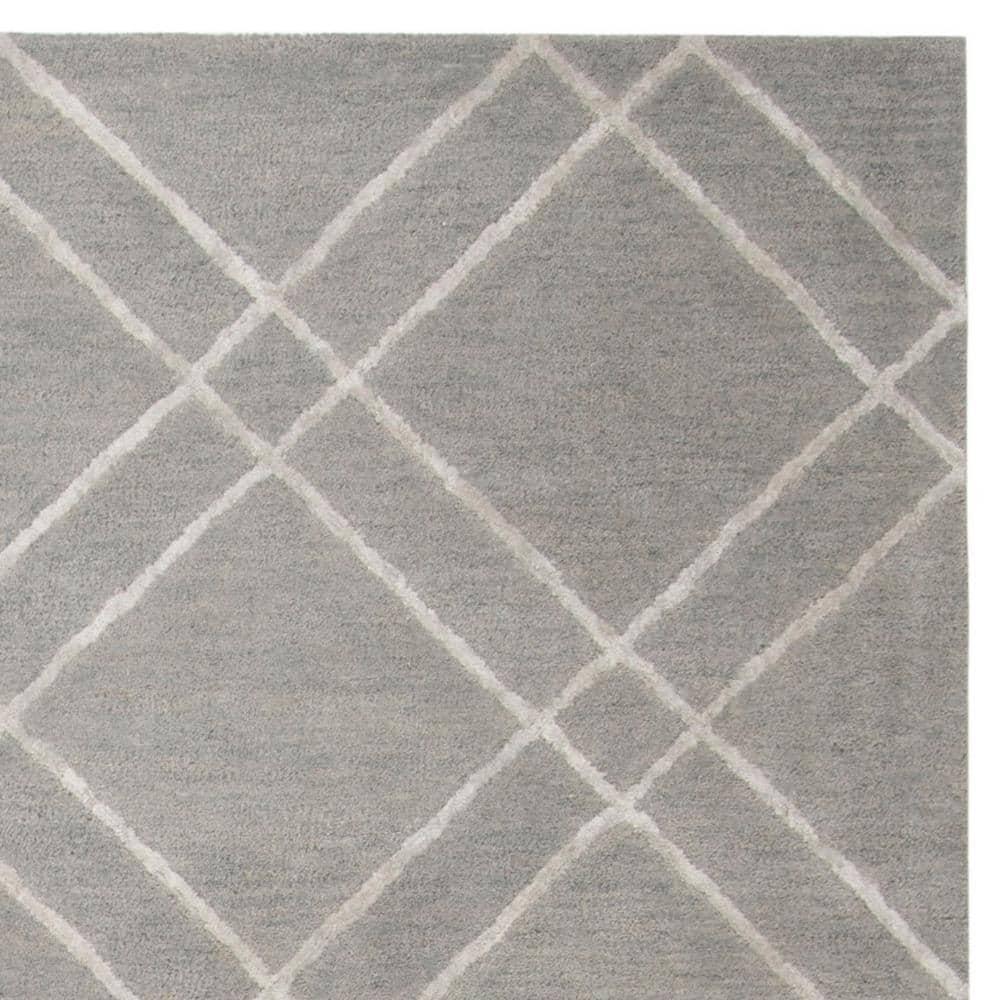 Himalaya HIM901 Hand Tufted Area Rug - Grey/Silver - 8'x10' - Safavieh.