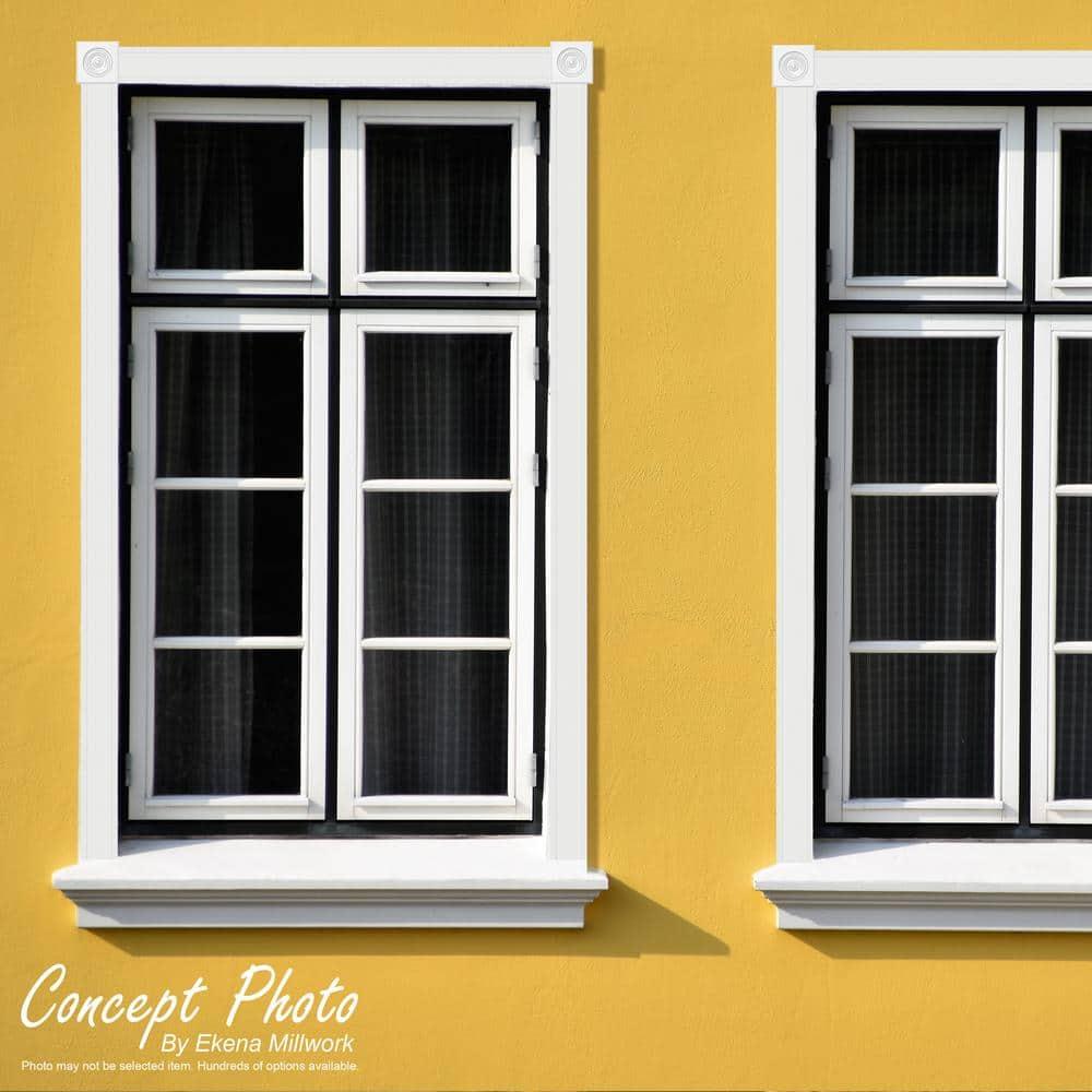 Ekena Millwork Standard Foster Plinth Block with Square Edge