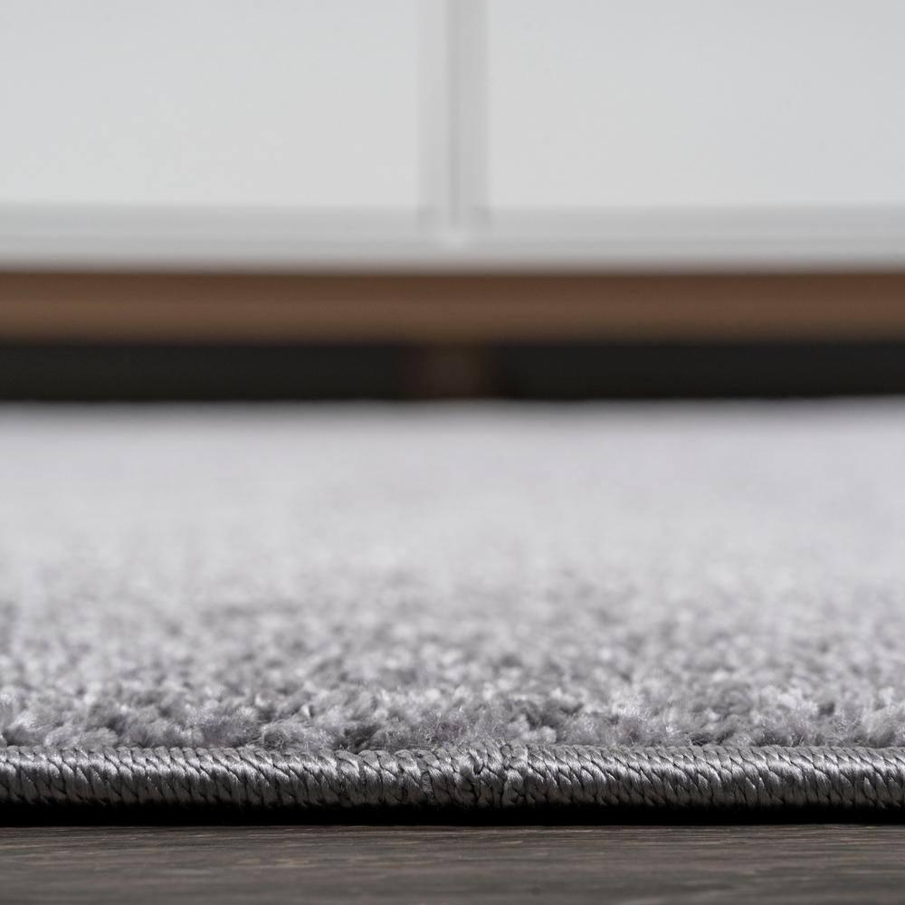 3'x5'Oval  Haze Solid Low-Pile, Gray - JONATHAN Y