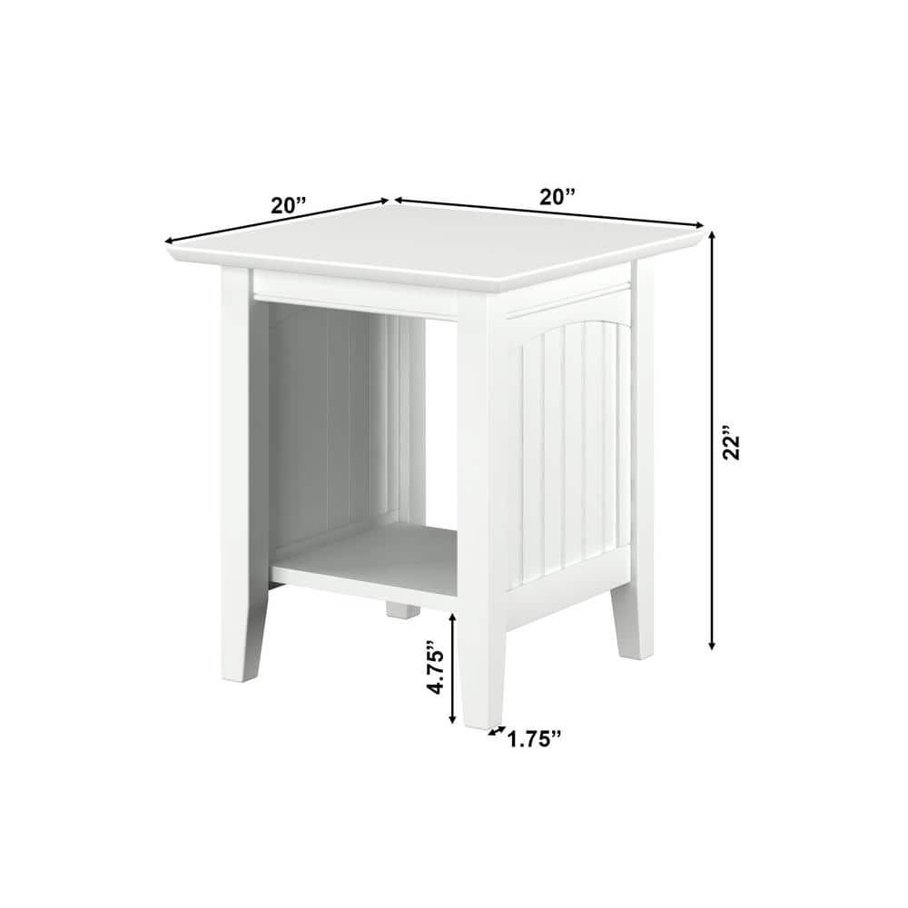 Nantucket End Table White - AFI