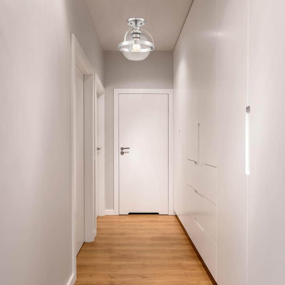 Longmeadow Glass Semi Flush Mount