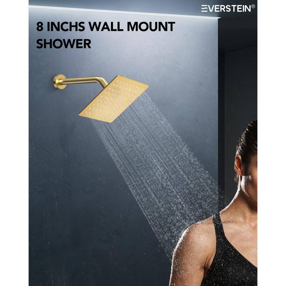 Music Thermostatic Shower System,Dual Showerheads with LED Mood Lighting