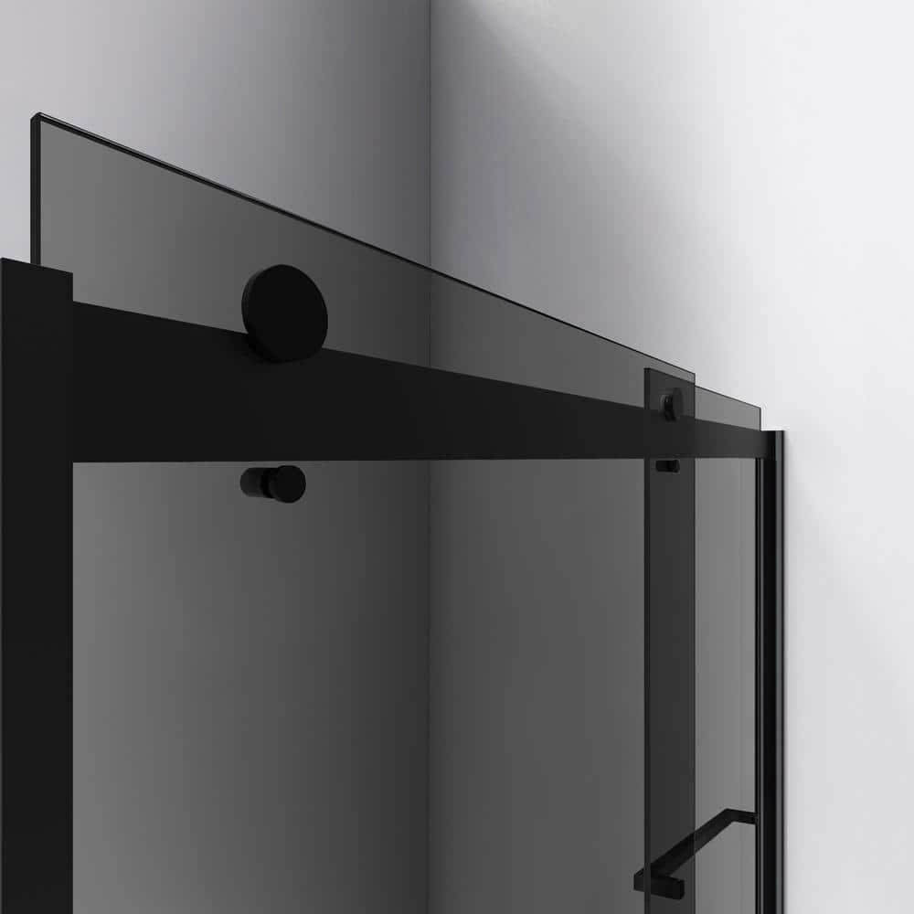 56" - 60" W 60" H Reversible Semi-Frameless Tub Door with ClearMax Technology