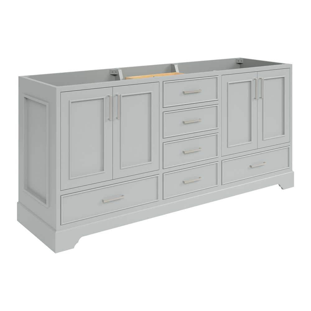Ariel M072d-Bc Stafford 73" Double Free Standing Vanity Cabinet Only - Grey