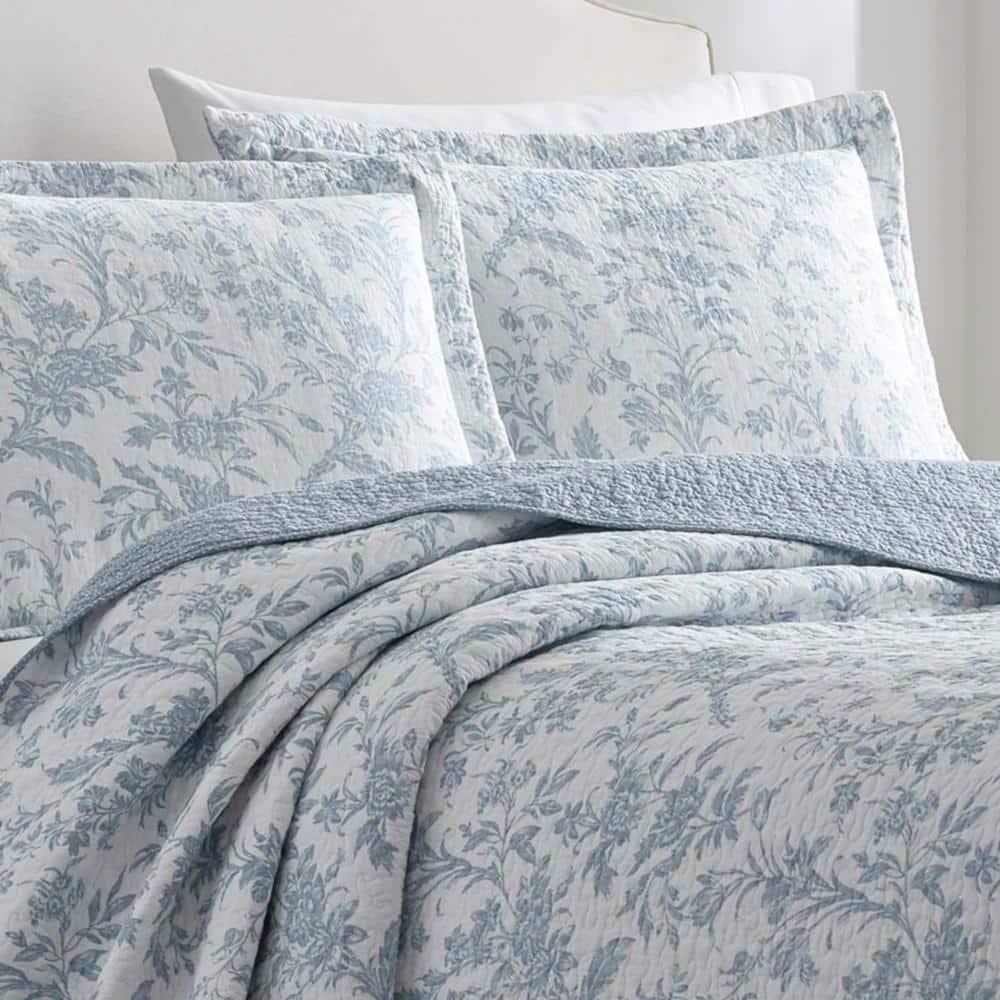 Laura Ashley Amberley Reversible Cotton Quilt Set