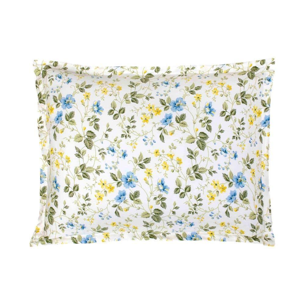 Laura Ashley Laura Ashley Meadow Floral Cotton Blue Duvet Cover Set
