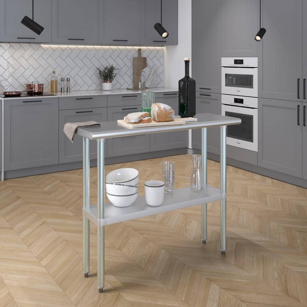 Amgood Stainless Steel Top Workbench