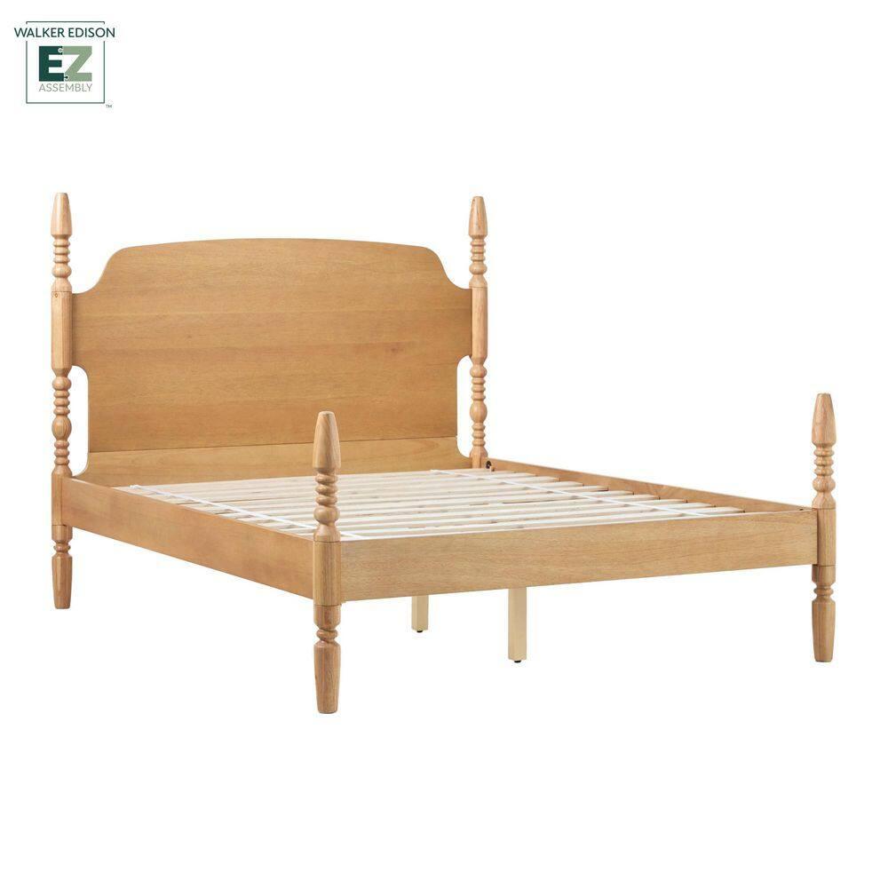 Vivienne Traditional Easy Assembly Solid Wood Turned Spindle Bed