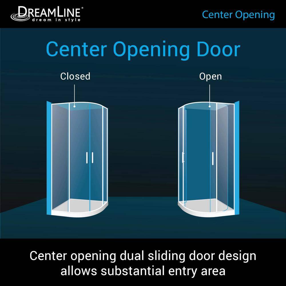 Prime 38" x 74.75" Rectangle Sliding Shower Enclosure with Base Included