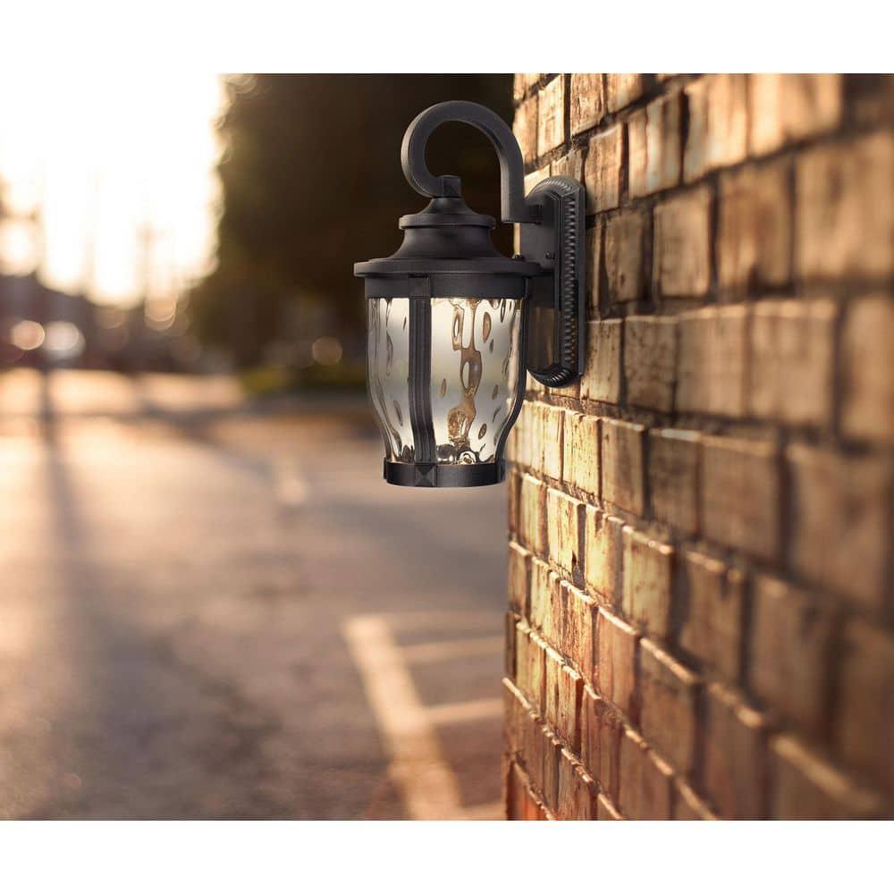 Minka Lavery Merrimack 16 1/4" High Black LED Outdoor Wall Light