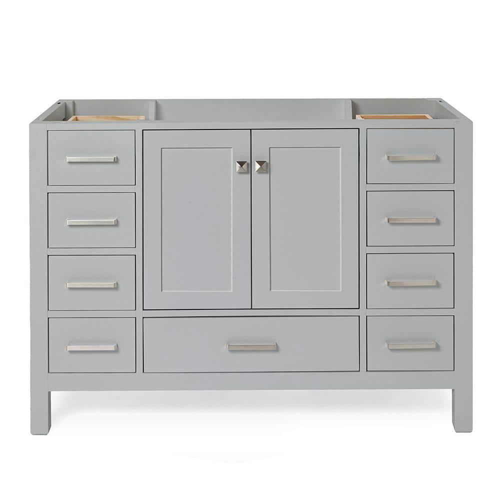 Ariel A049s-Bc Cambridge 48" Single Free Standing Vanity Cabinet Only - Grey
