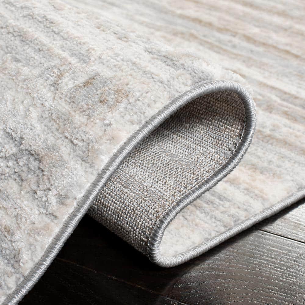 Lagoon LGN518 Power Loomed Area Rug - Grey/Beige - 5'5"x7'7" - Safavieh