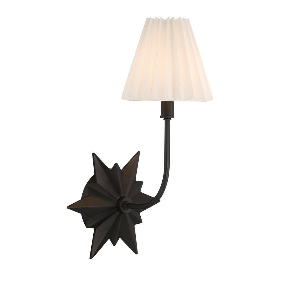 Ivy Bronx Ligetti Metal Armed Sconce in Black