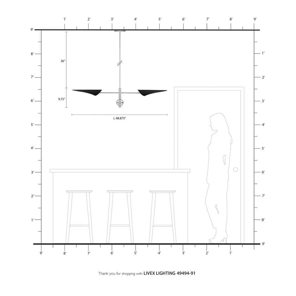 Livex Lighting Capistrano 4 - Light Pendant in  Brushed Nickel