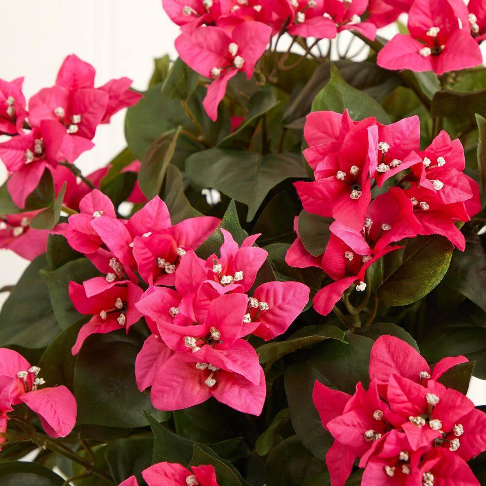 Nearly Natural Bougainvillea with Vase Silk Plant