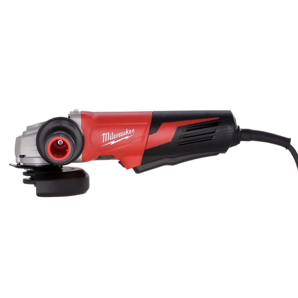 Milwaukee 6117-30 13 Amp 5" Small Angle Grinder Paddle, Lock-On